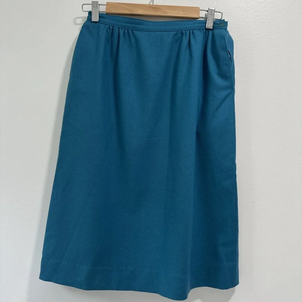 Pendleton‎ Wool Skirt Suit 2 Piece Set Jacket 12 Skirt 10 Lined Vintage 100%Wool